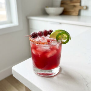 Spicy Cranberry Margarita Cocktail Recipe