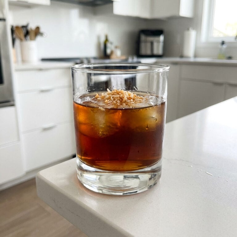Toasted Coconut Manhattan Cocktail Recipe