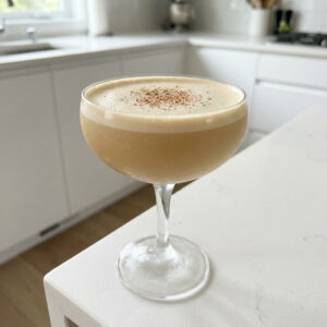 Vanilla Bean Whiskey Flip Cocktail Recipe