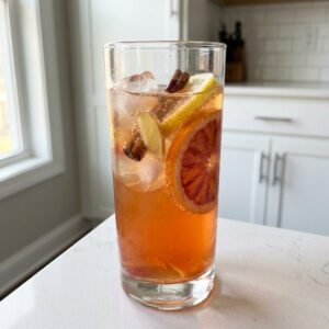 Winter Citrus Sparkling Punch Cocktail Recipe