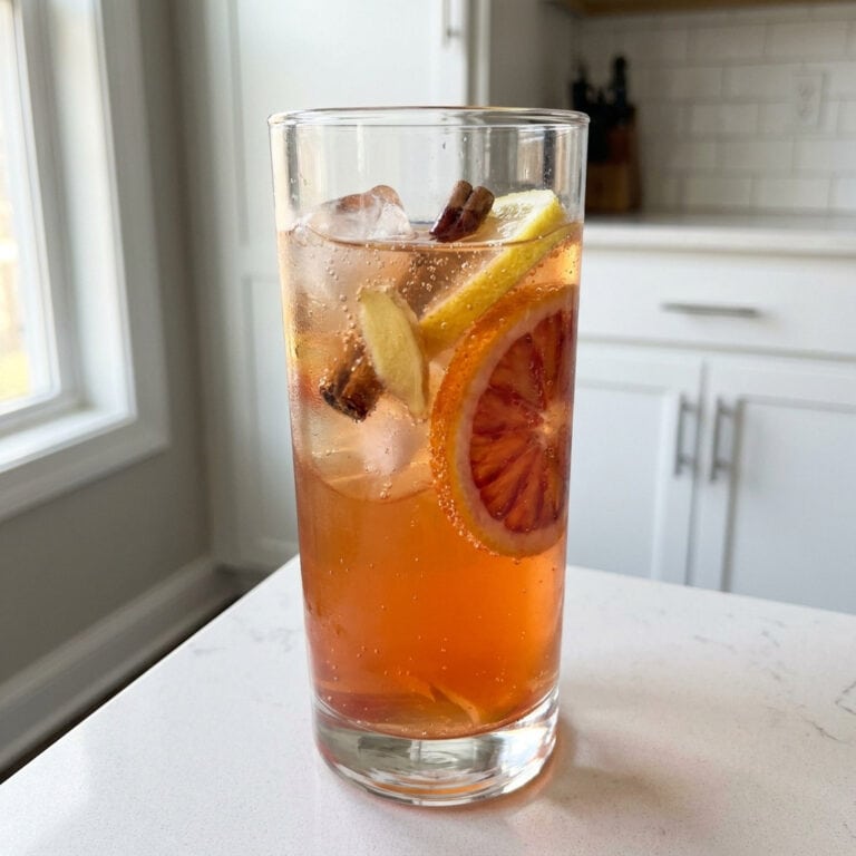 Winter Citrus Sparkling Punch Cocktail Recipe