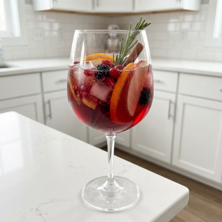 Winter Sangria Punch Cocktail Recipe