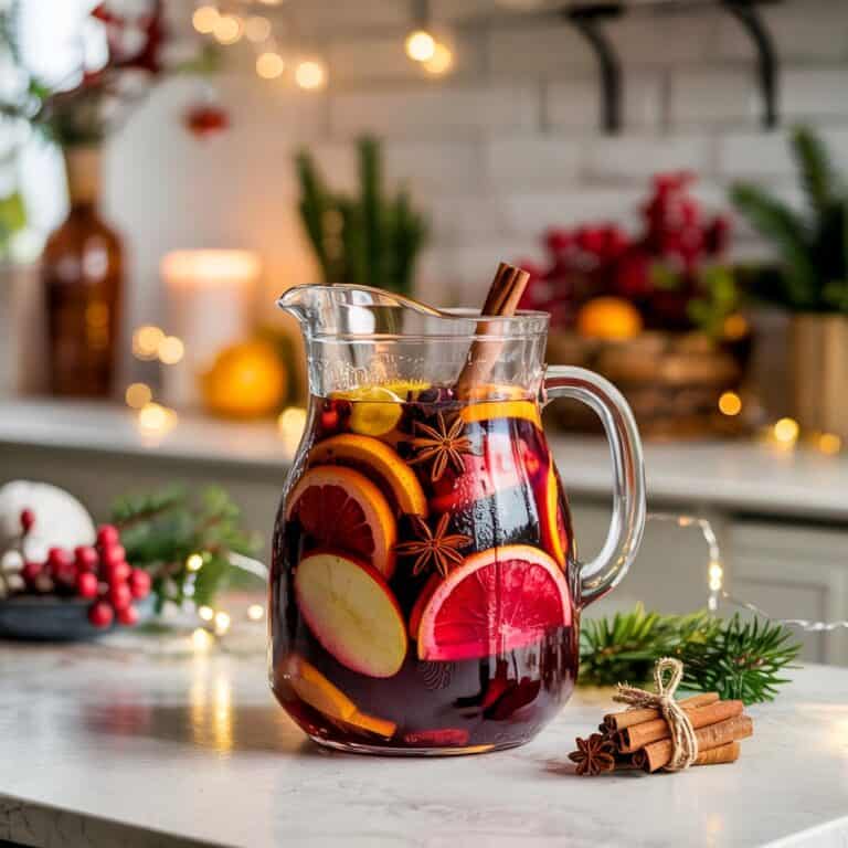 Winter Spice Sangria Cocktail Recipe