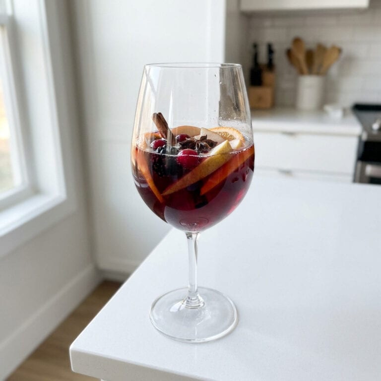 Winter Spice Sangria Cocktail Recipe