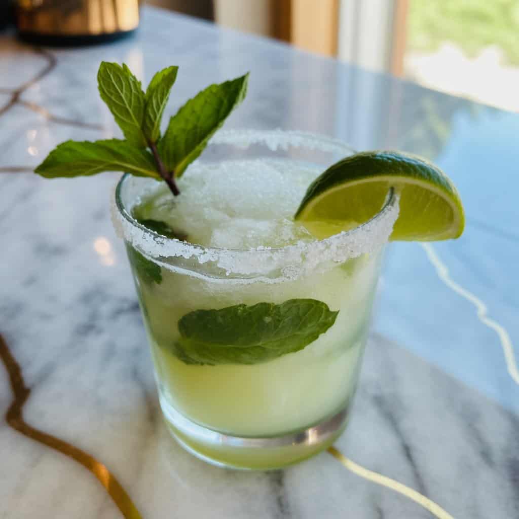 Frozen Mint Margarita Cocktail Recipe