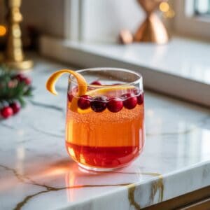 Orange Cranberry Gin Fizz Cocktail Recipe