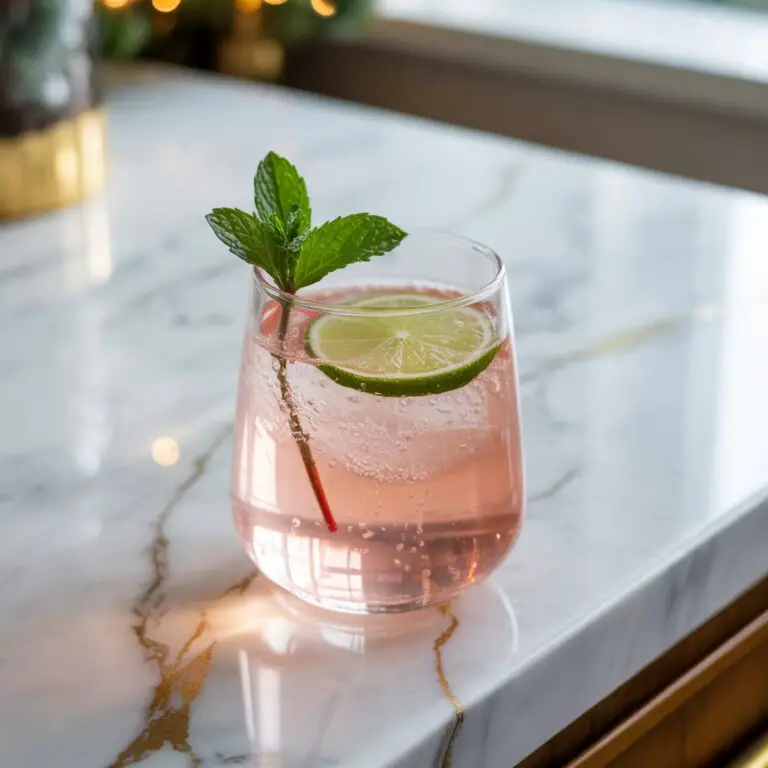 Peppermint Gin Fizz Cocktail Recipe