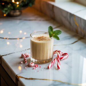 Peppermint Eggnog Cocktail Recipe