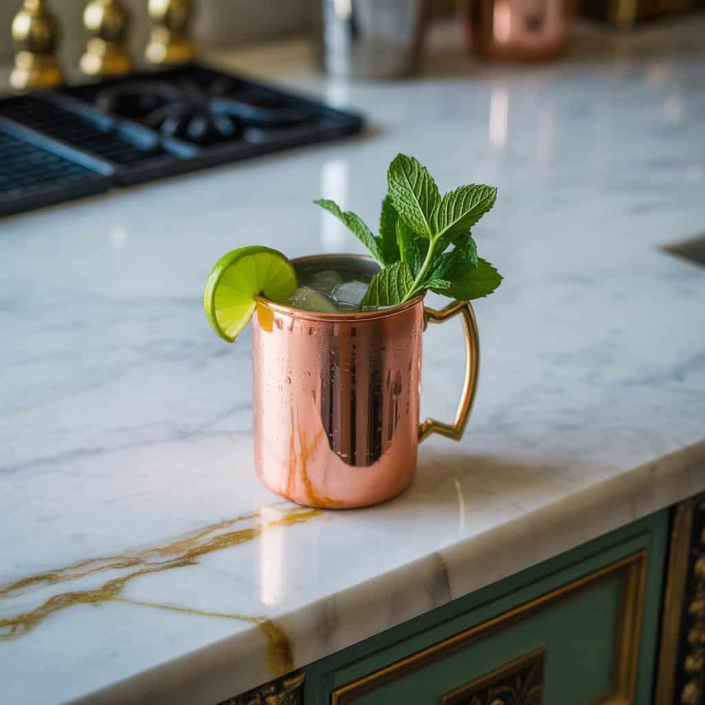 Peppermint Moscow Mule Cocktail Recipe