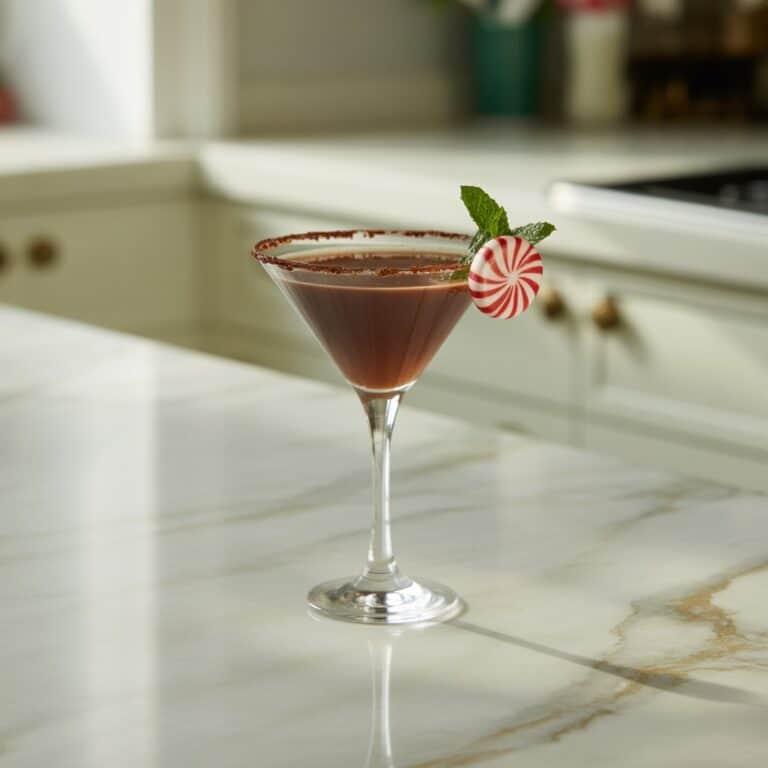Peppermint Chocolate Martini Cocktail Recipe
