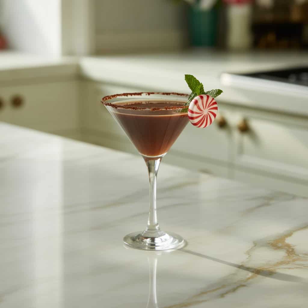 Peppermint Chocolate Martini Cocktail Recipe