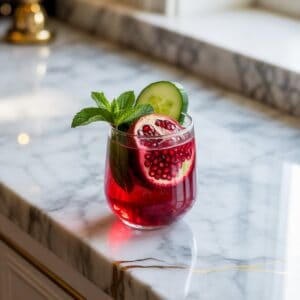 Pimms Pomegranate Sparkler Cocktail Recipe