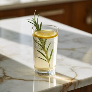 Rosemary Lemon Vodka Collins Cocktail Recipe