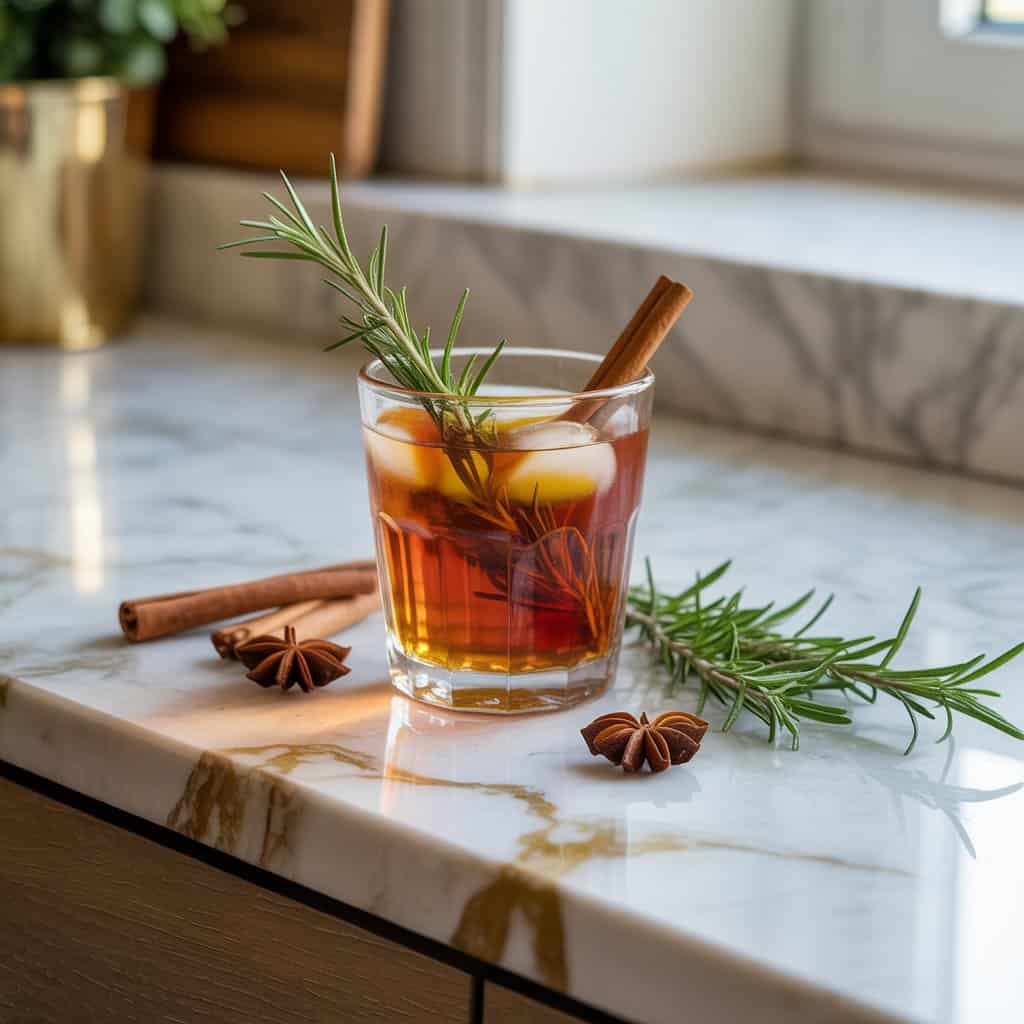 Rosemary Spiced Rum Punch Cocktail Recipe