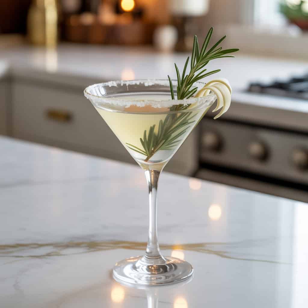 Rosemary White Chocolate Martini Cocktail Recipe
