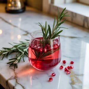 Rosemary Pomegranate Spritz Cocktail Recipe