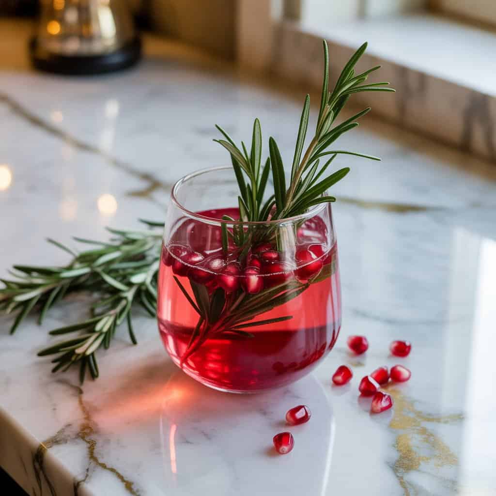 Rosemary Pomegranate Spritz Cocktail Recipe