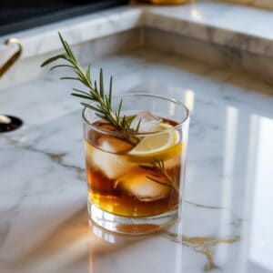 Rosemary Maple Whiskey Sour Cocktail Recipe