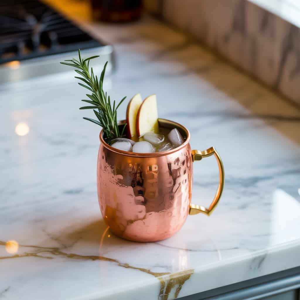 Rosemary Apple Cider Mule Cocktail Recipe