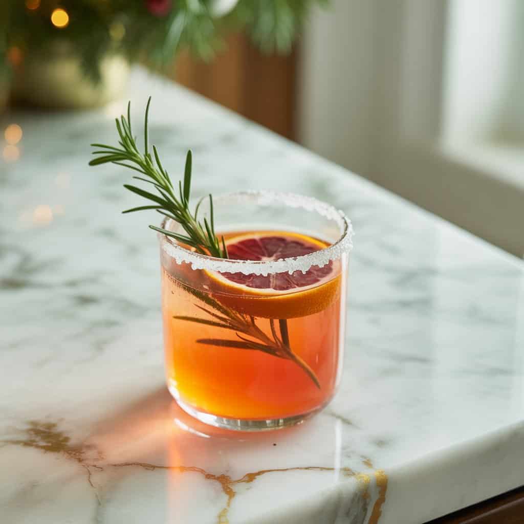 Rosemary Blood Orange Margarita Cocktail Recipe