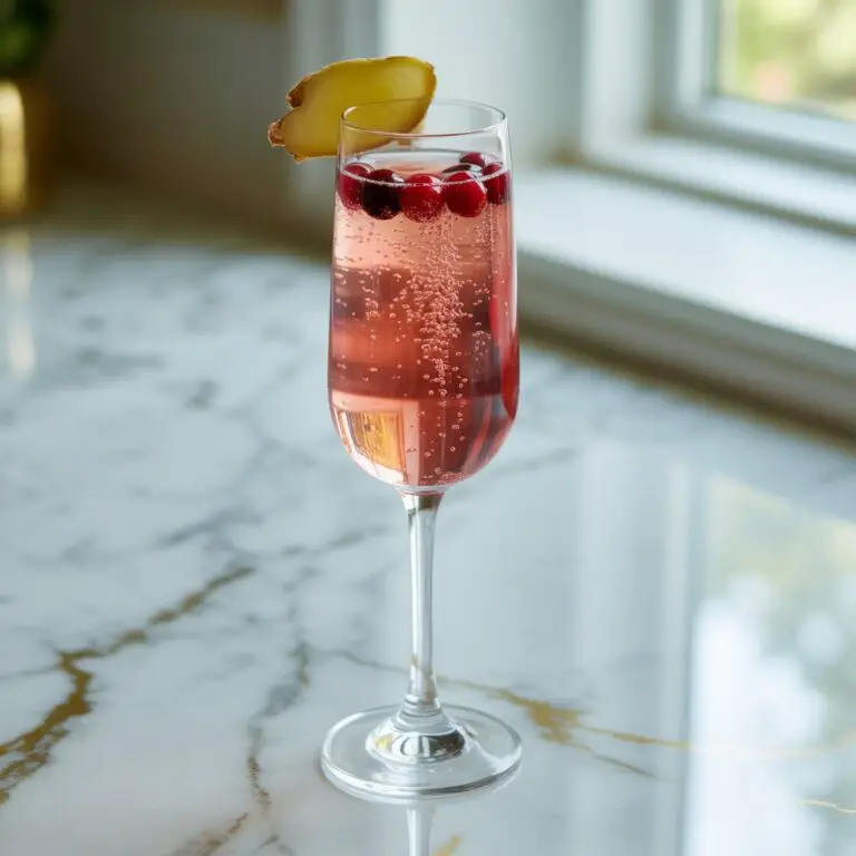 Cranberry Ginger Sparkler Cocktail Recipe