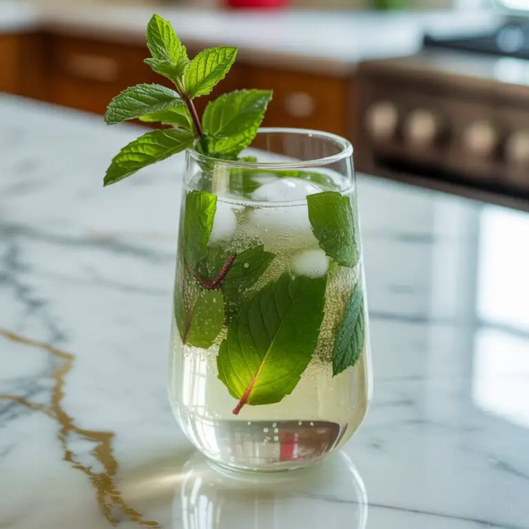 Peppermint Sparkling Mojito Cocktail Recipe