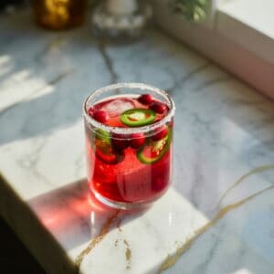 Spicy Cranberry Margarita Cocktail Recipe