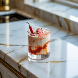 Peppermint Chili White Russian Cocktail Recipe
