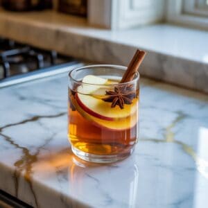 Spiced Apple Whiskey Punch Cocktail Recipe