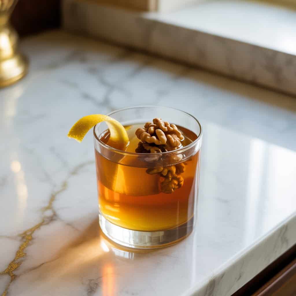 Honey Walnut Whiskey Sour Cocktail Recipe