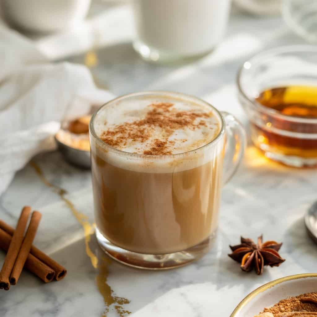 Chai-Spiced Whiskey Latte Cocktail Recipe
