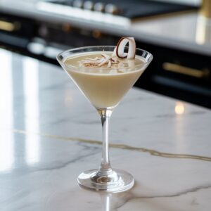 Coconut White Chocolate Martini Cocktail Recipe