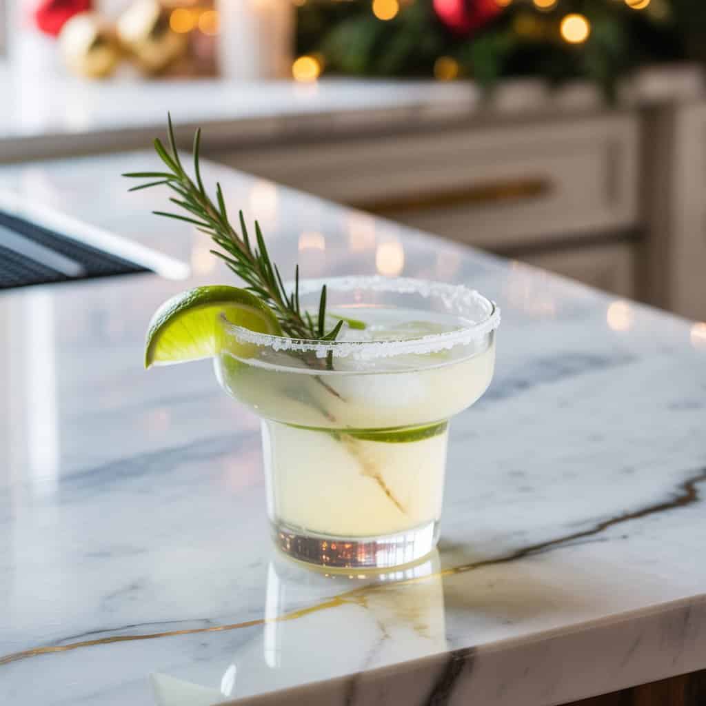 White Christmas Margarita Cocktail Recipe