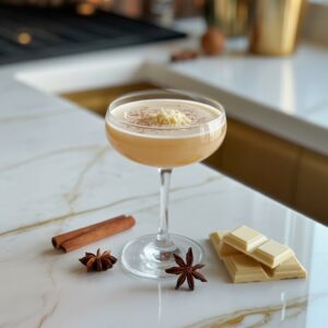 White Chocolate Brandy Alexander Cocktail Recipe