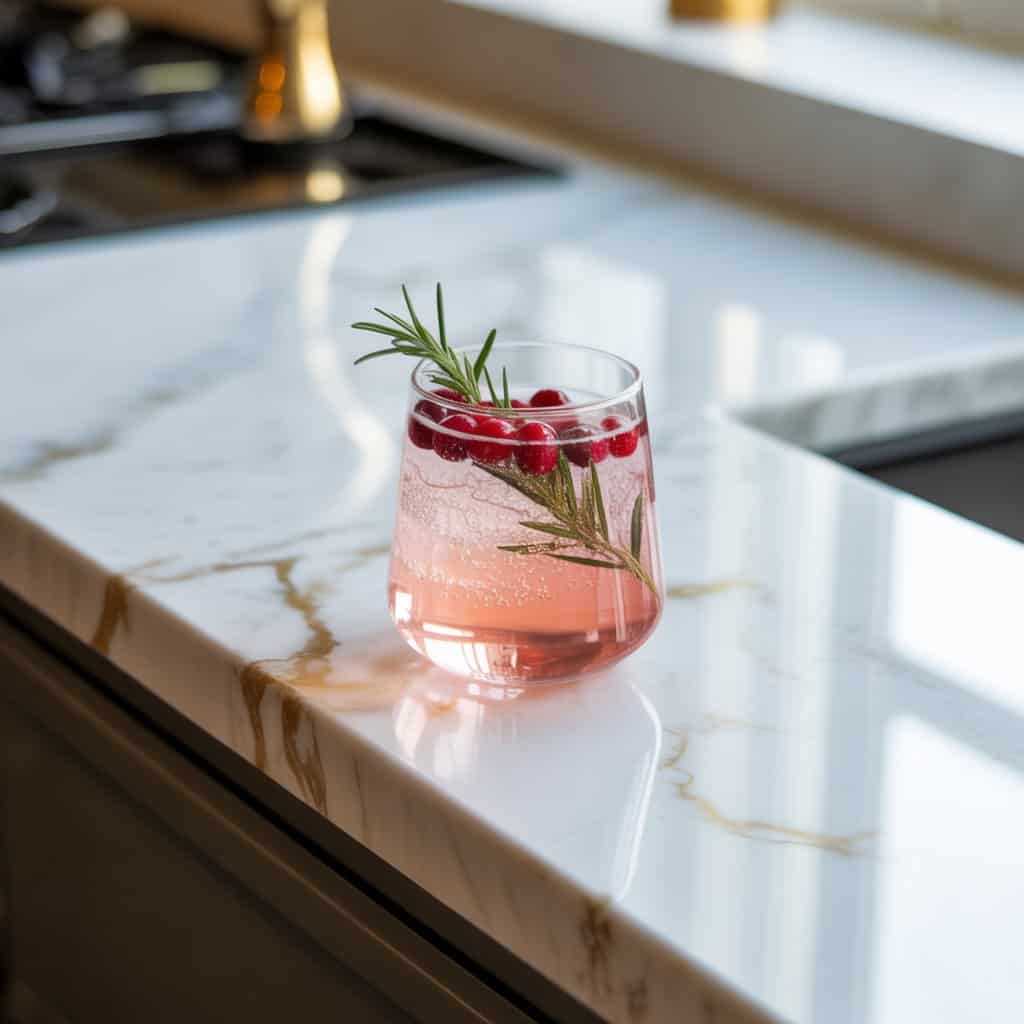 White Cranberry Gin Fizz Cocktail Recipe