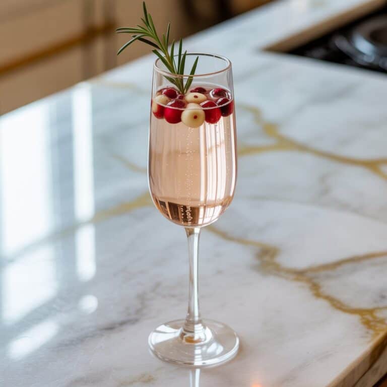 White Cranberry Champagne Cocktail Recipe