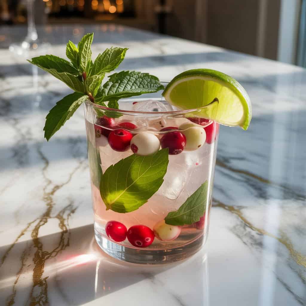 White Cranberry Mojito Cocktail Recipe