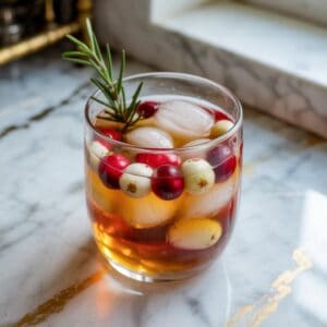 White Cranberry Bourbon Smash Cocktail Recipe