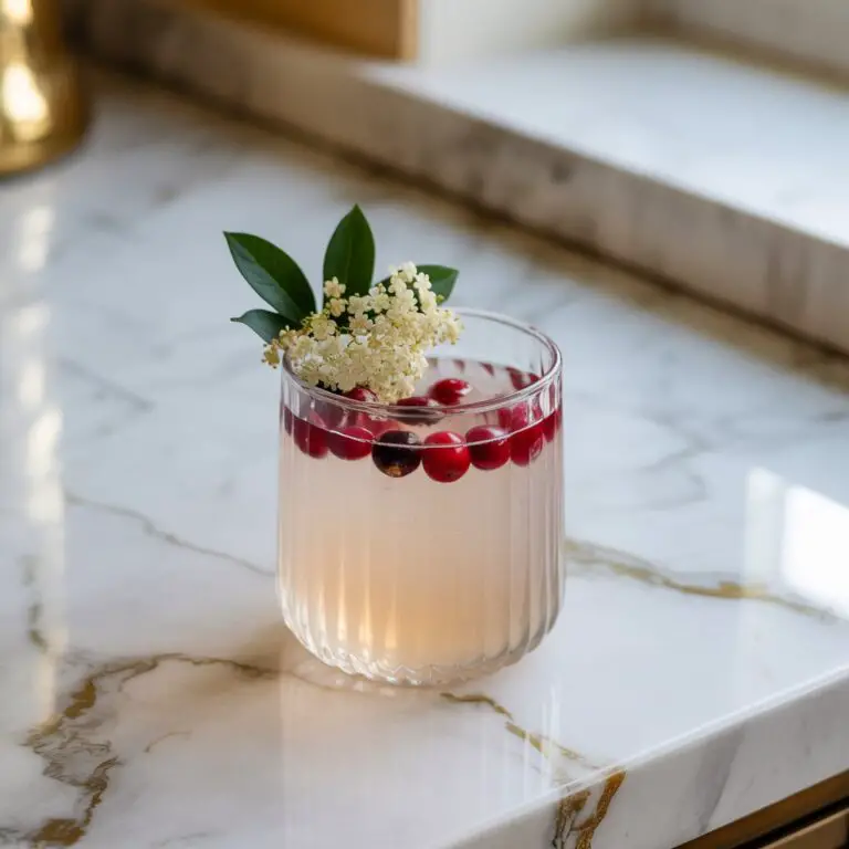 White Cranberry Elderflower Cocktail Recipe