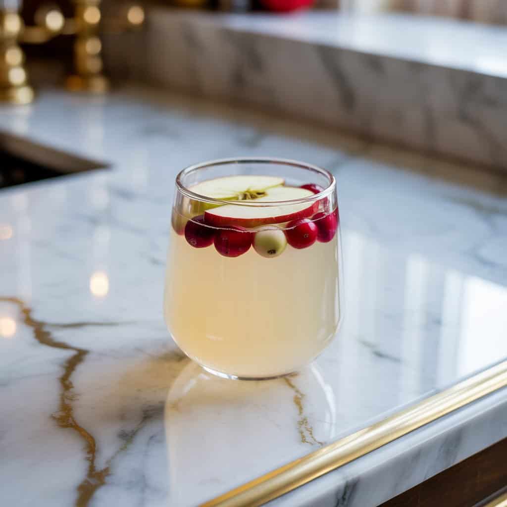 White Cranberry Apple Cider Cocktail Recipe