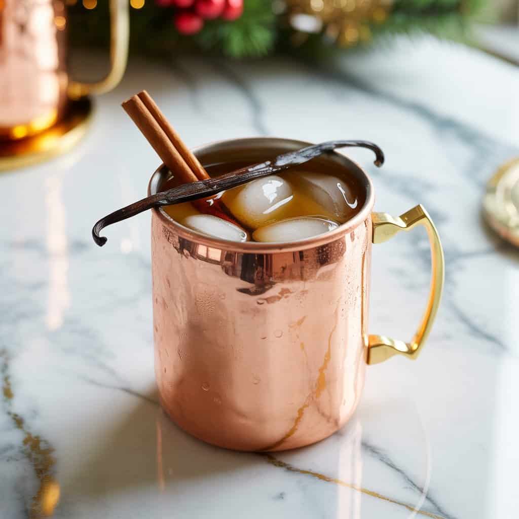 Cinnamon Vanilla Mule with Vanilla Extract Cocktail Recipe