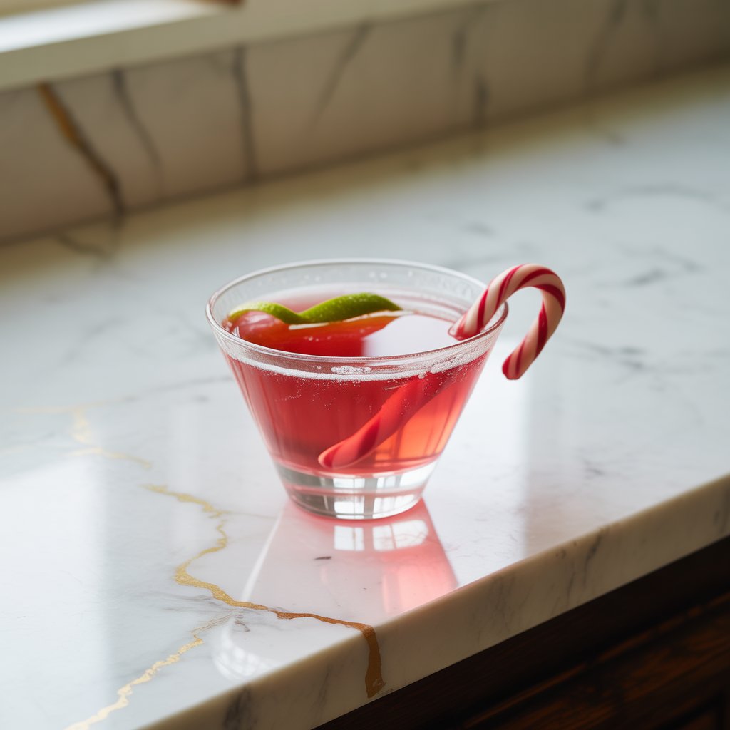 Candy Cane Cosmo Cocktail Recipe