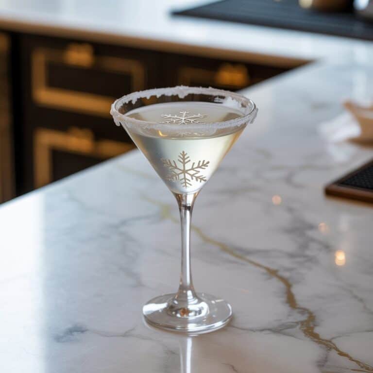 Snowflake Martini Cocktail Recipe