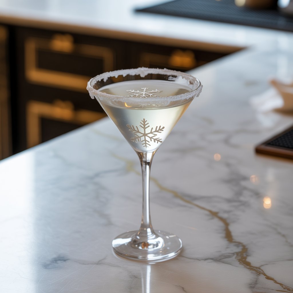 Snowflake Martini Cocktail Recipe