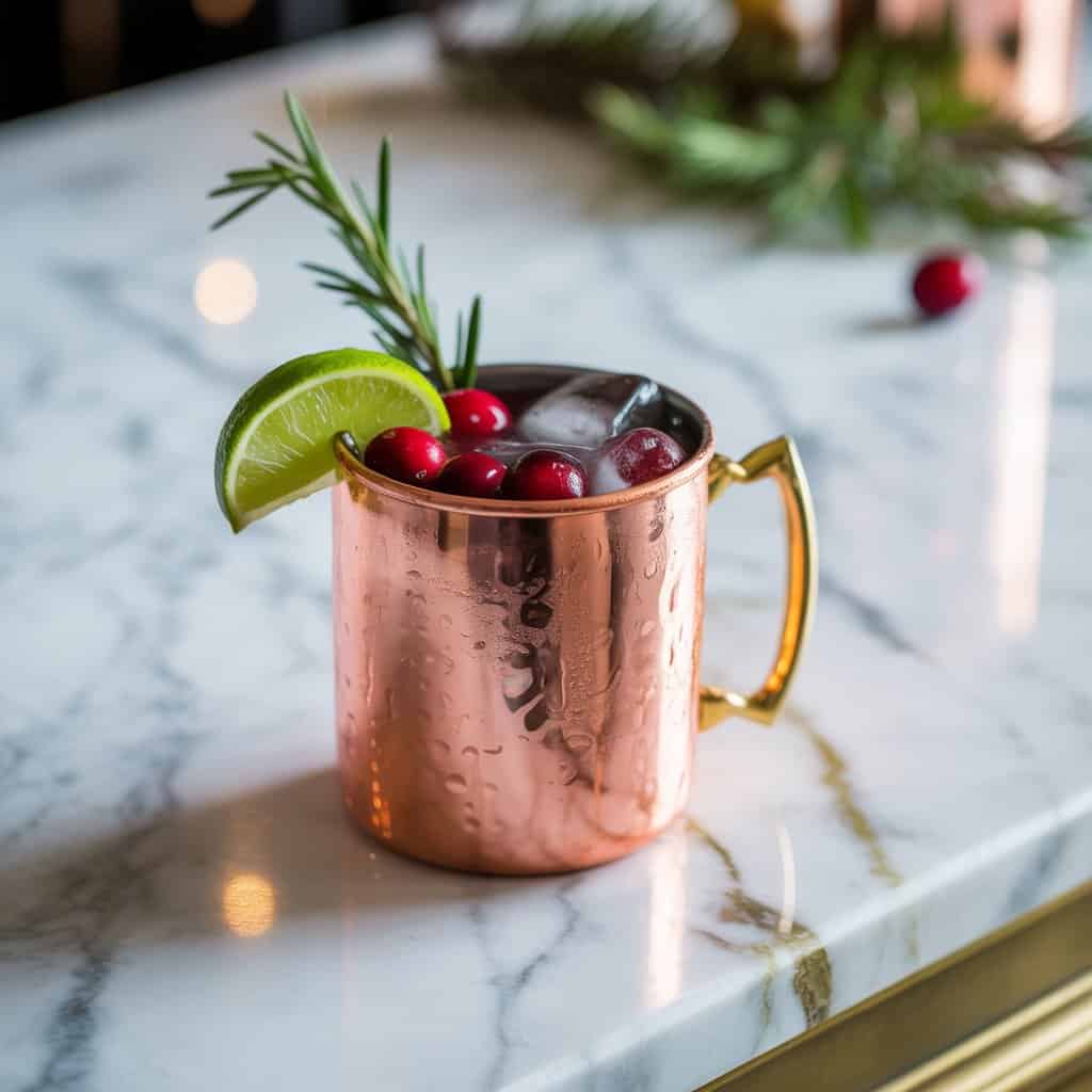 Cranberry Moscow Mule Cocktail Recipe