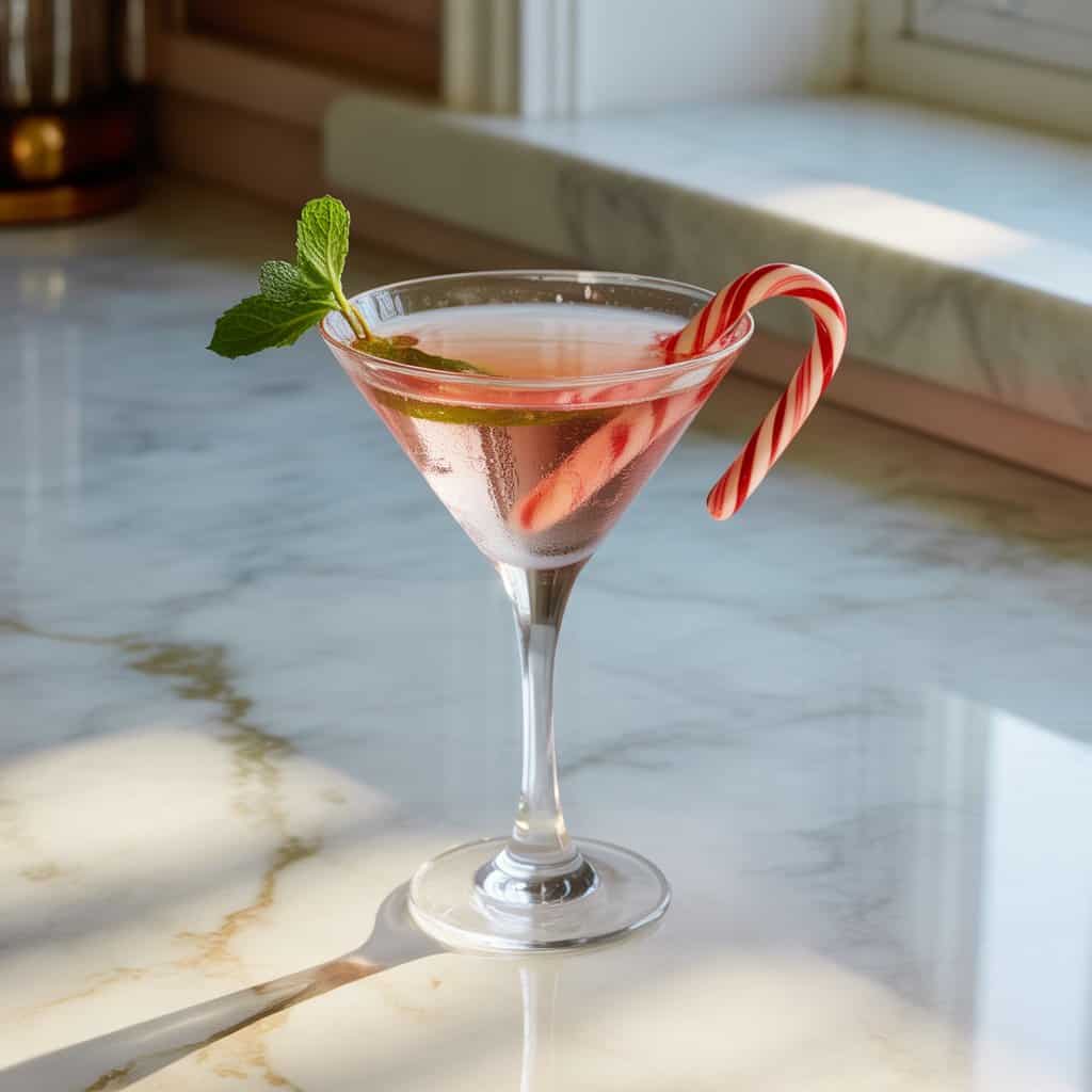 Candy Cane Martini Cocktail Recipe