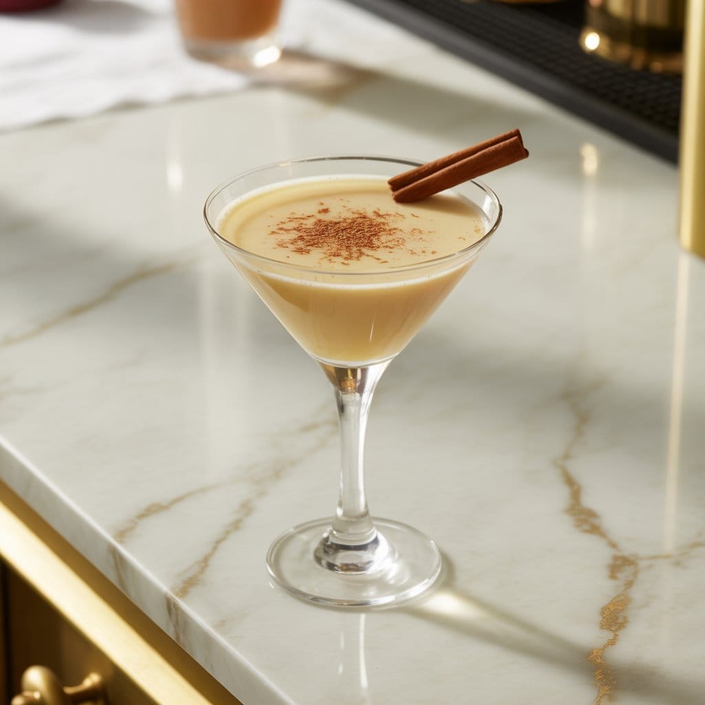 Eggnog Martini Cocktail Recipe