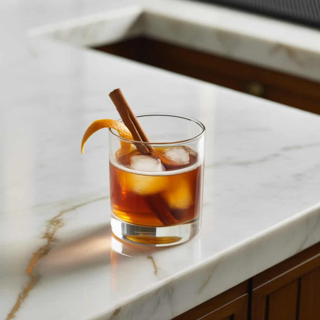 Cinnamon Maple Bourbon Sour Cocktail Recipe