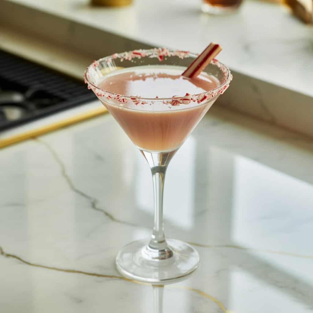 Peppermint Bark Martini Cocktail Recipe