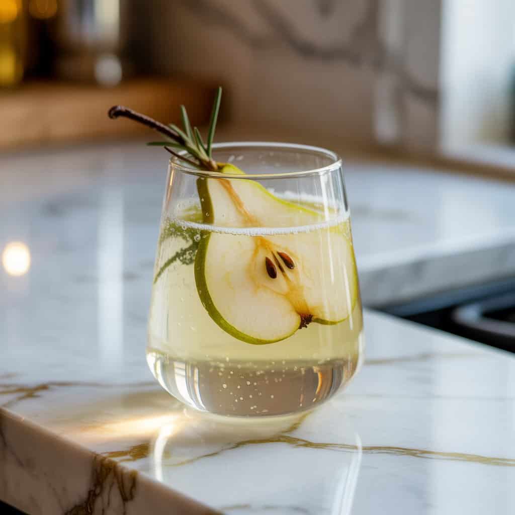 Ginger Pear Fizz Cocktail Recipe